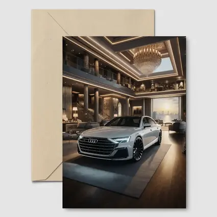 Audi A8 Parked Inside Luxury Penthouse
