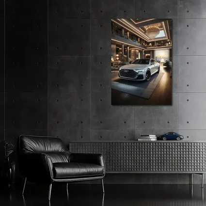 Audi A8 Parked Inside Luxury Penthouse