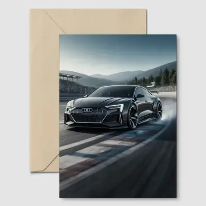 Audi E Tron GT Drifting On Race Track