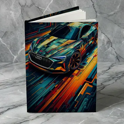 Audi E-Tron GT Futuristic Circuit Art