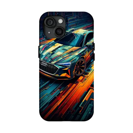 Audi E-Tron GT Futuristic Circuit Art