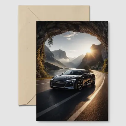 Audi E-Tron GT Mountain Tunnel Road