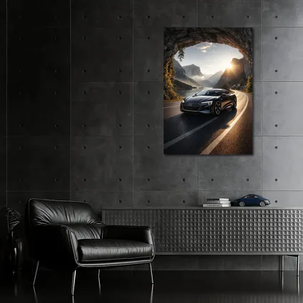 Audi E-Tron GT Mountain Tunnel Road