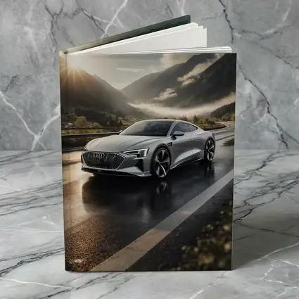 Audi E-Tron GT Silver Mountain Road