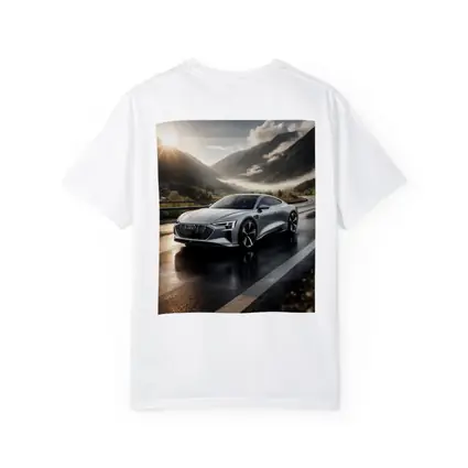Audi E-Tron GT Silver Mountain Road