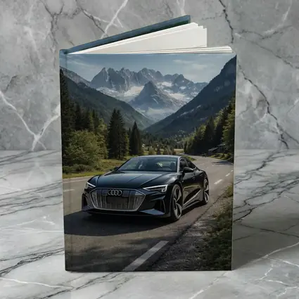 Audi E Tron GT Alpine Mountain Road