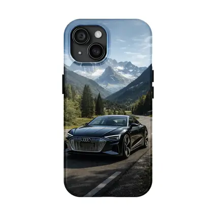 Audi E Tron GT Alpine Mountain Road