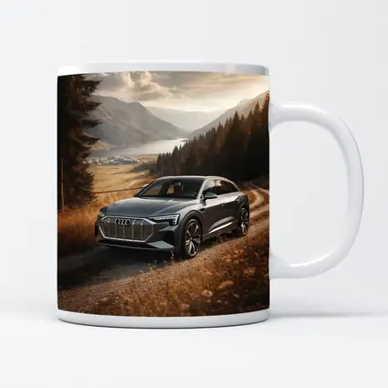 Audi E-Tron SUV Mountain Valley Road