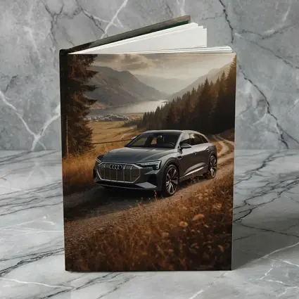 Audi E-Tron SUV Mountain Valley Road