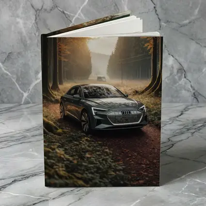 Audi E Tron Forest Road Morning Light