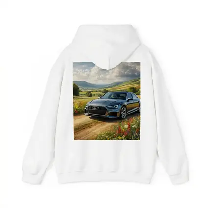 Audi A8 Sedan Countryside Wildflower Field