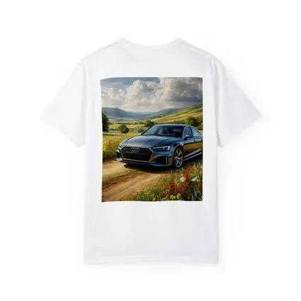 Audi A8 Sedan Countryside Wildflower Field