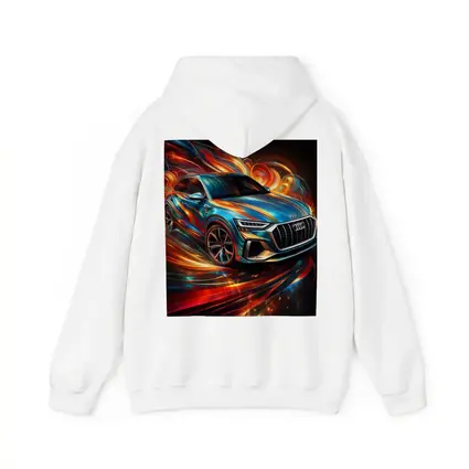 Audi Q8 Dynamic Abstract Swirling Flames Art