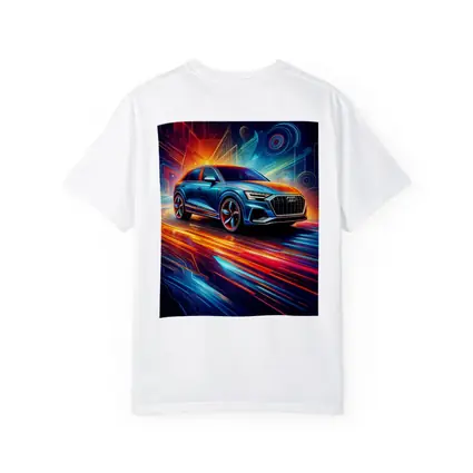 Audi Q8 Neon Abstract Digital Art