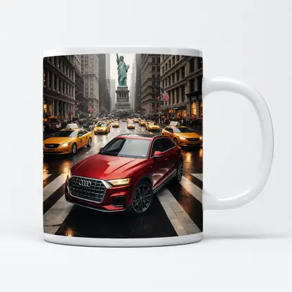 Audi Q8 Red SUV New York City