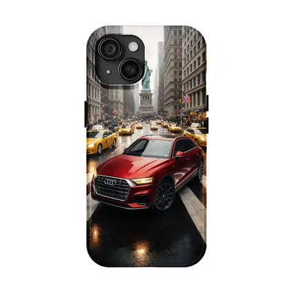 Audi Q8 Red SUV New York City