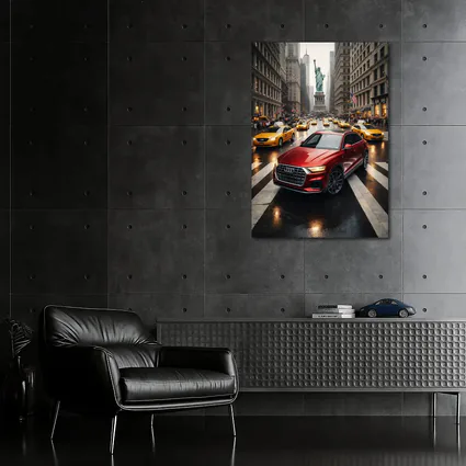 Audi Q8 Red SUV New York City
