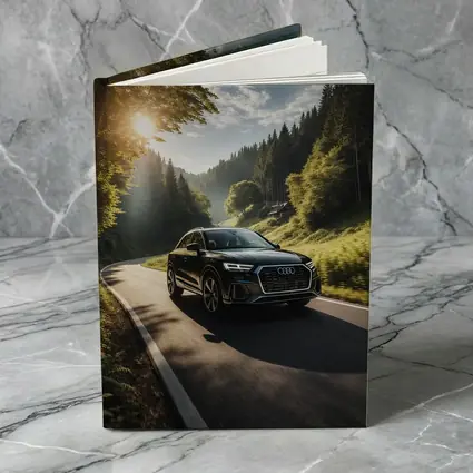 Audi Q3 Black SUV Forest Road Drive