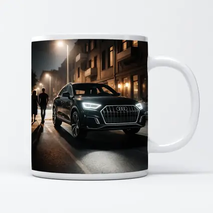 Audi Q3 Dark City Street Night Scene