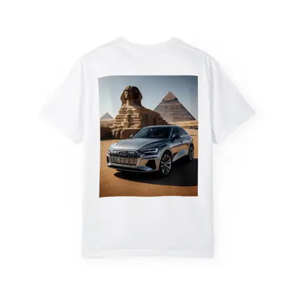 Audi Q8 Silver SUV Egypt Pyramids