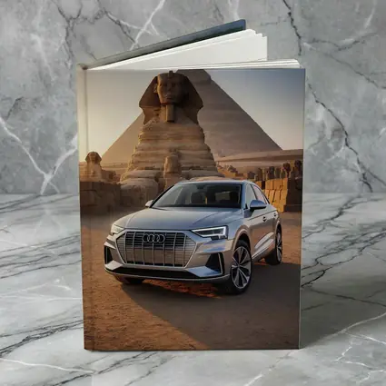 Audi Q8 Silver SUV Egypt Pyramids Sphinx