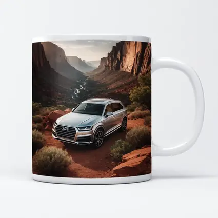 Audi Q7 Silver SUV Red Canyon