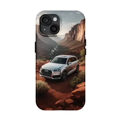 Audi Q7 Silver SUV Red Canyon