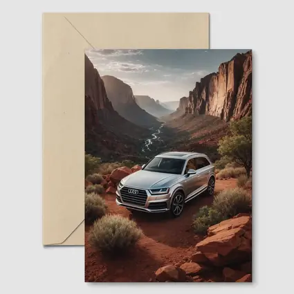 Audi Q7 Silver SUV Red Canyon