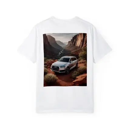 Audi Q7 Silver SUV Red Canyon