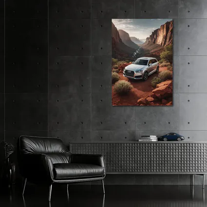 Audi Q7 Silver SUV Red Canyon