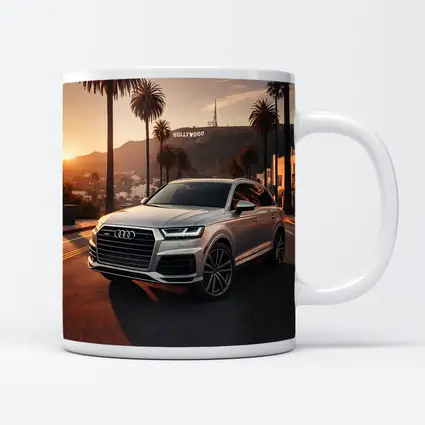 Audi Q7 Hollywood Hills Los Angeles Sunset