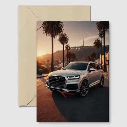 Audi Q7 Hollywood Hills Los Angeles Sunset