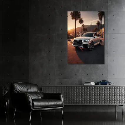 Audi Q7 Hollywood Hills Los Angeles Sunset
