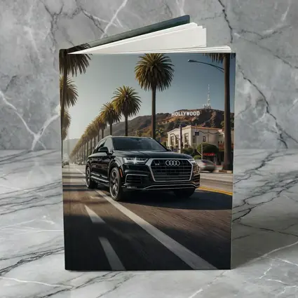 Audi Q7 Cruising Hollywood Los Angeles Street