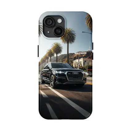 Audi Q7 Cruising Hollywood Los Angeles Street