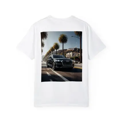 Audi Q7 Cruising Hollywood Los Angeles Street