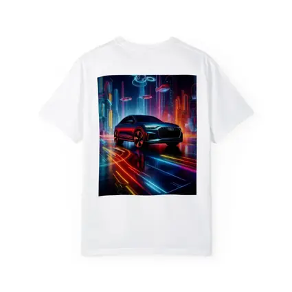 Audi Q8 Neon Futuristic City Night