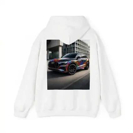 Audi Q8 Colorful Custom Wrap Urban Setting