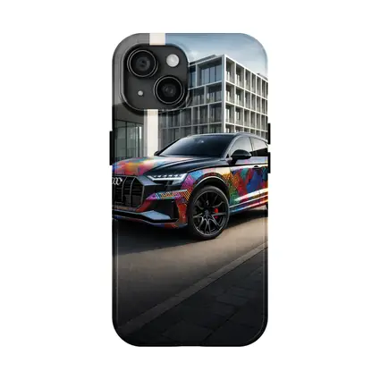 Audi Q8 Colorful Custom Wrap Urban Setting