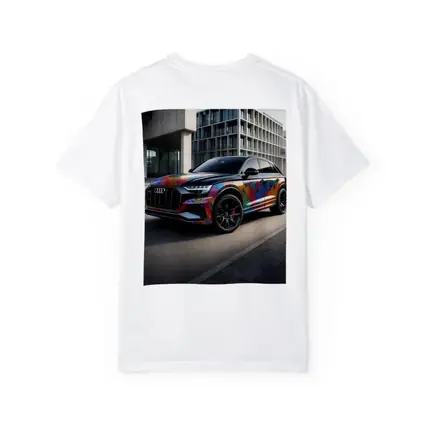 Audi Q8 Colorful Custom Wrap Urban Setting