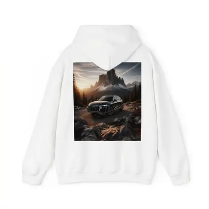 Audi Q8 Parked On Mountain Road Sunset