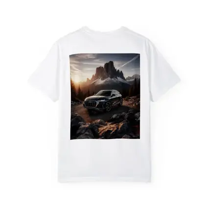 Audi Q8 Parked On Mountain Road Sunset