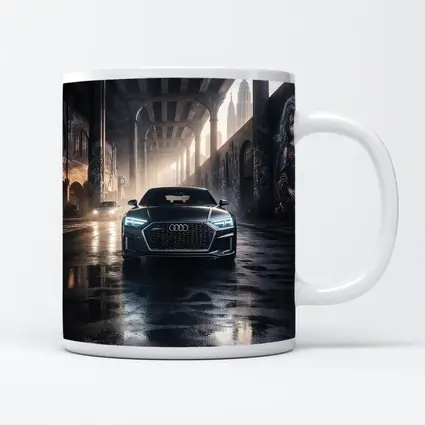 Audi A7 Dark Urban Street Night Scene