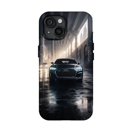 Audi A7 Dark Urban Street Night Scene