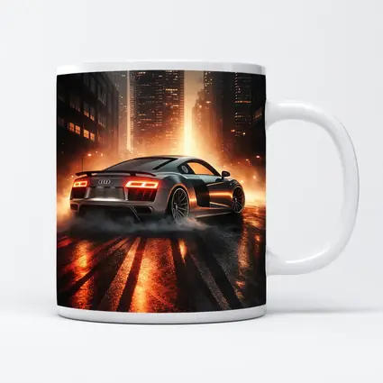 Audi R8 Drifting City Street Night