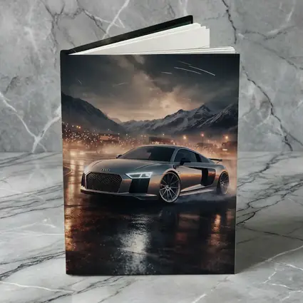 Audi R8 Drifting on Wet Night Road