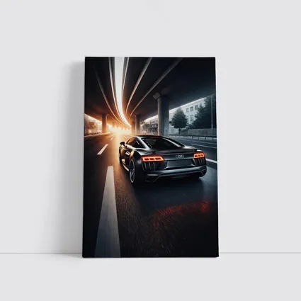 Audi R8 Speeding Under City Highway