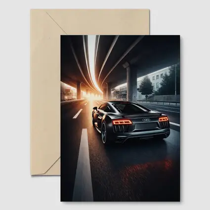 Audi R8 Speeding Under City Highway