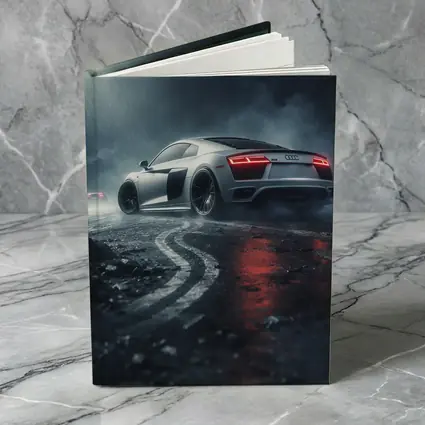 Audi R8 Drifting Wet Dark Street