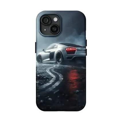 Audi R8 Drifting Wet Dark Street